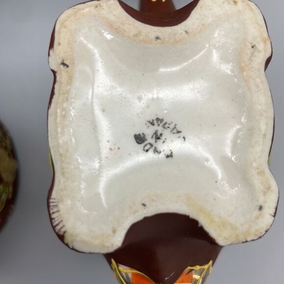 1920s Japanese Satsuma 6 Elephant Tea Cups Hand Painted Porcelain Figurine - Picture 11 of 15